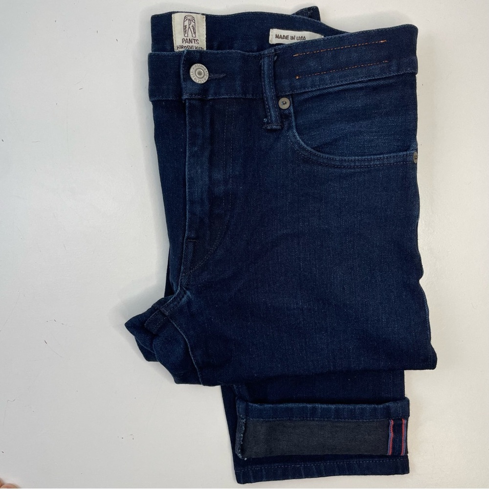 Men's Slim Jeans - Dark Indigo Blue